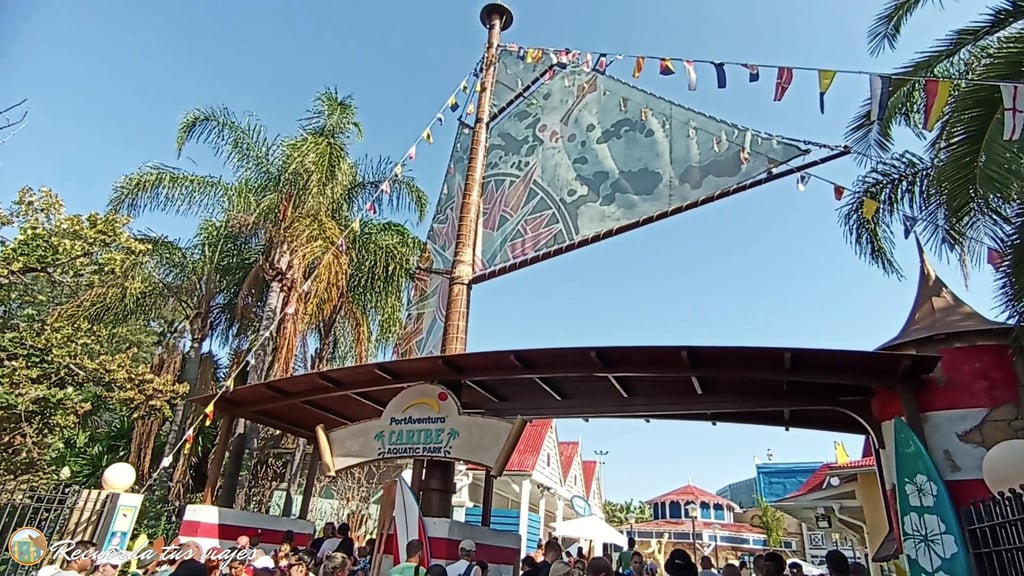 Entrada a Caribe Aquatic Park - Qué hacer en PortAventura Caribe Aquatic Park