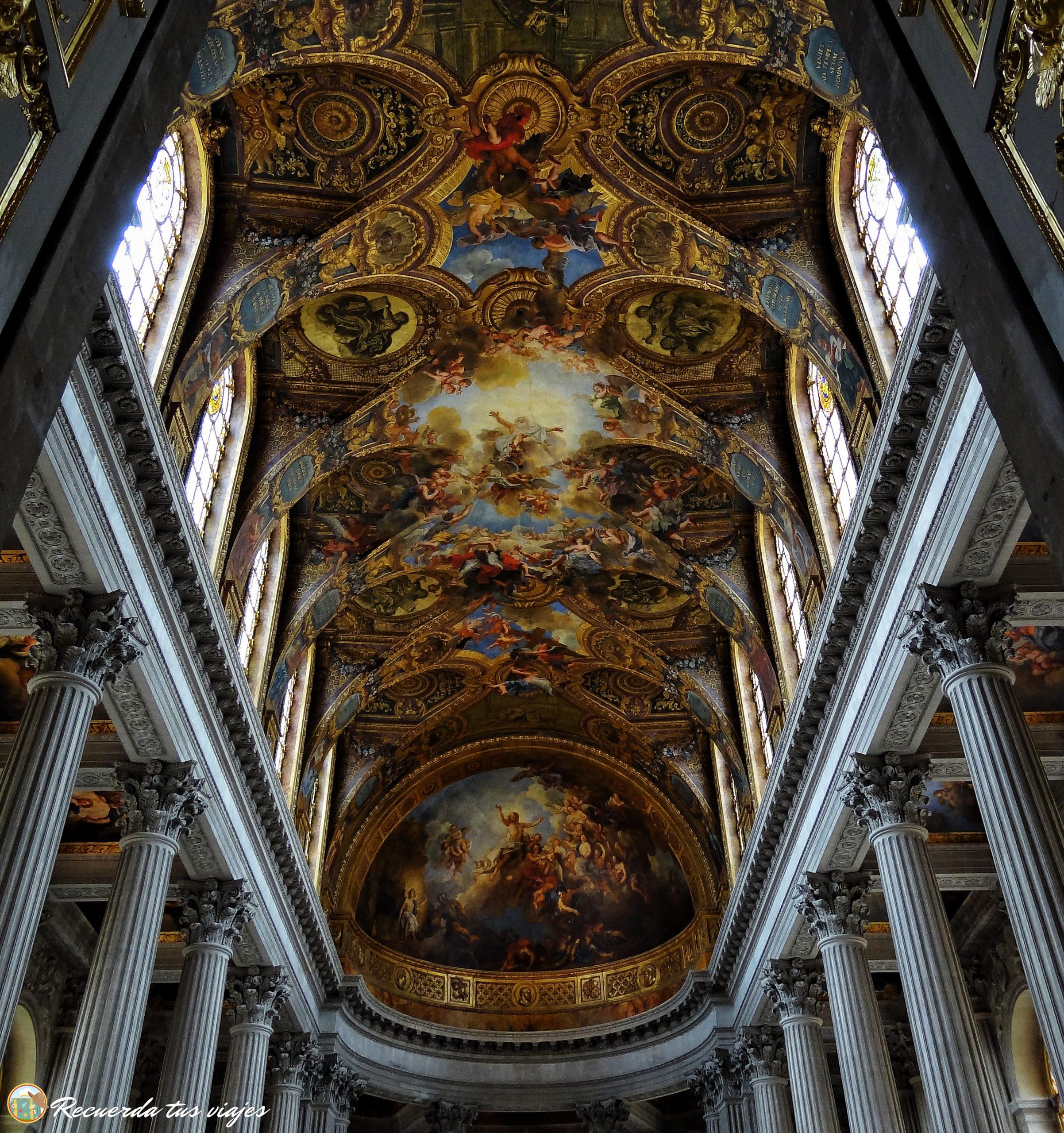 Visitar el Palacio de Versalles - Techo de la Capilla Real