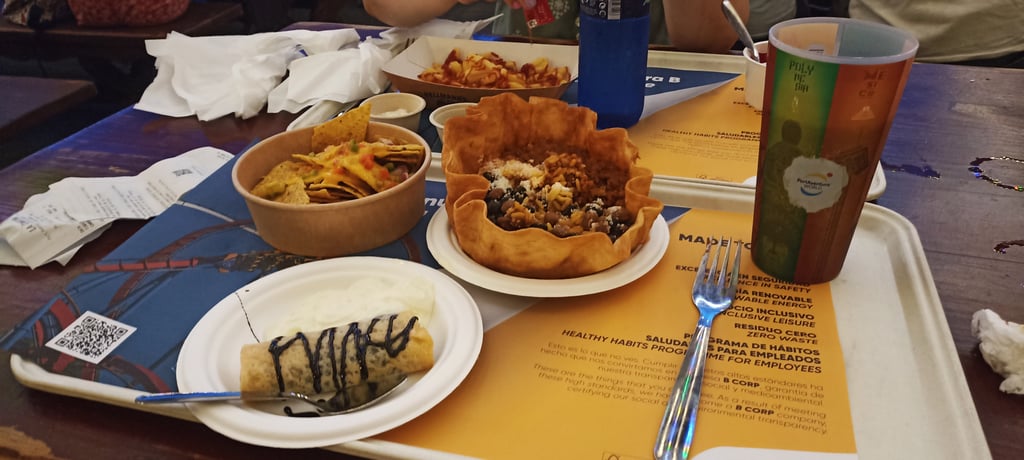 Menú de nachos y chile con carne - Dónde comer bien en PortAventura 