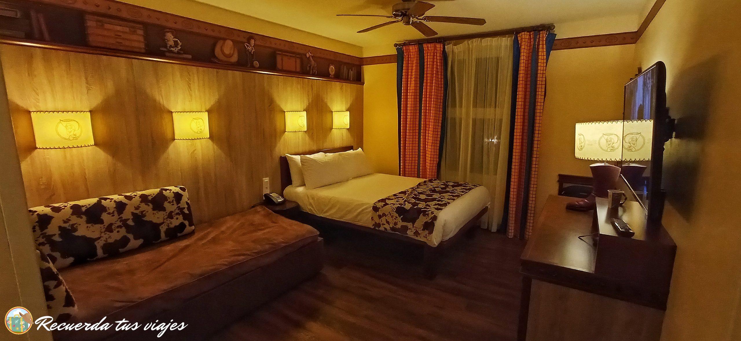 Nuestra experiencia en Disneyland París - Habitación hotel Cheyenne