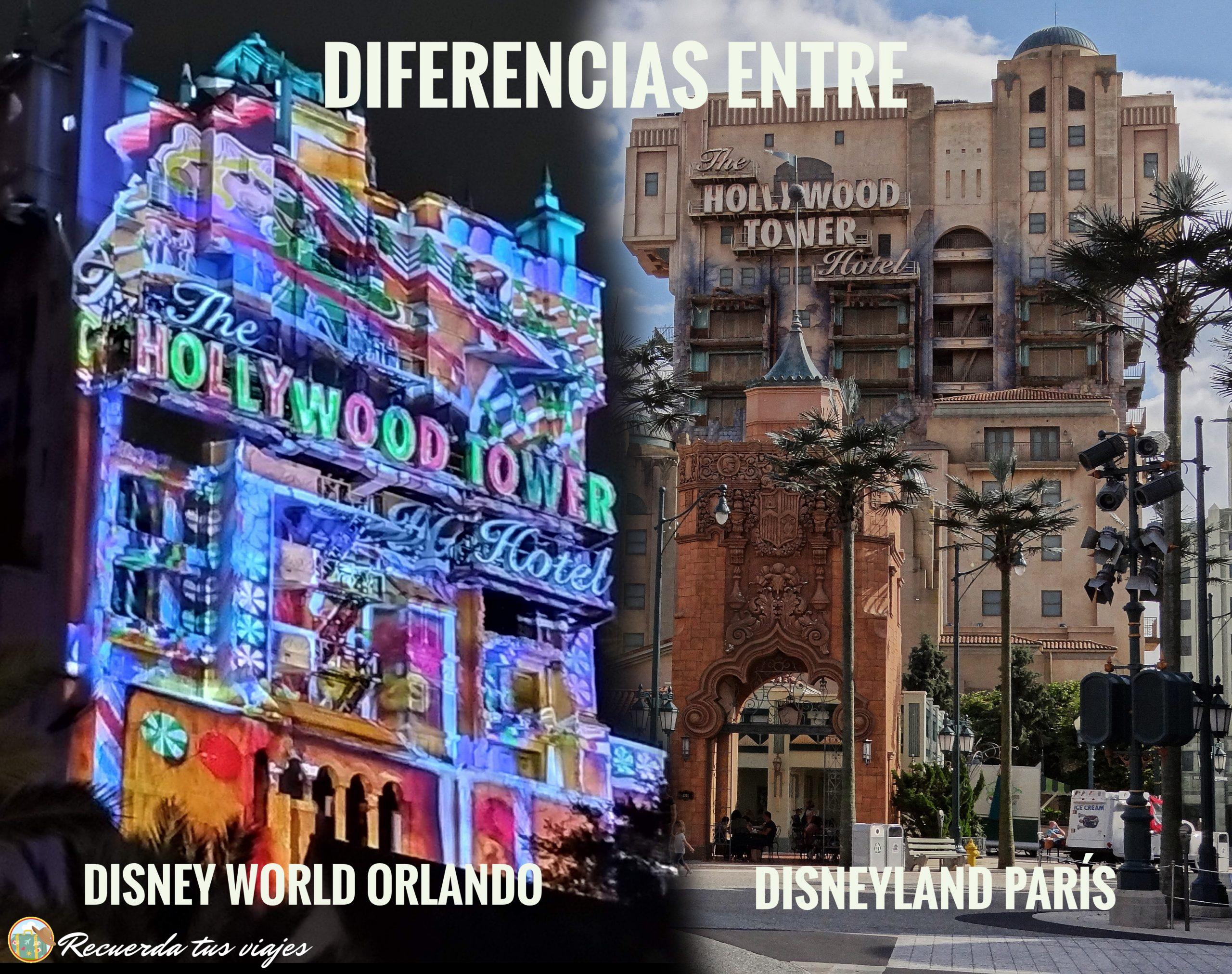 Diferencias entre Disneyland París y Disney World Orlando