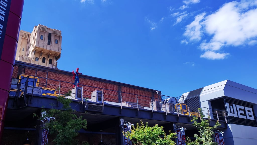 Spider-Man en un show callejero