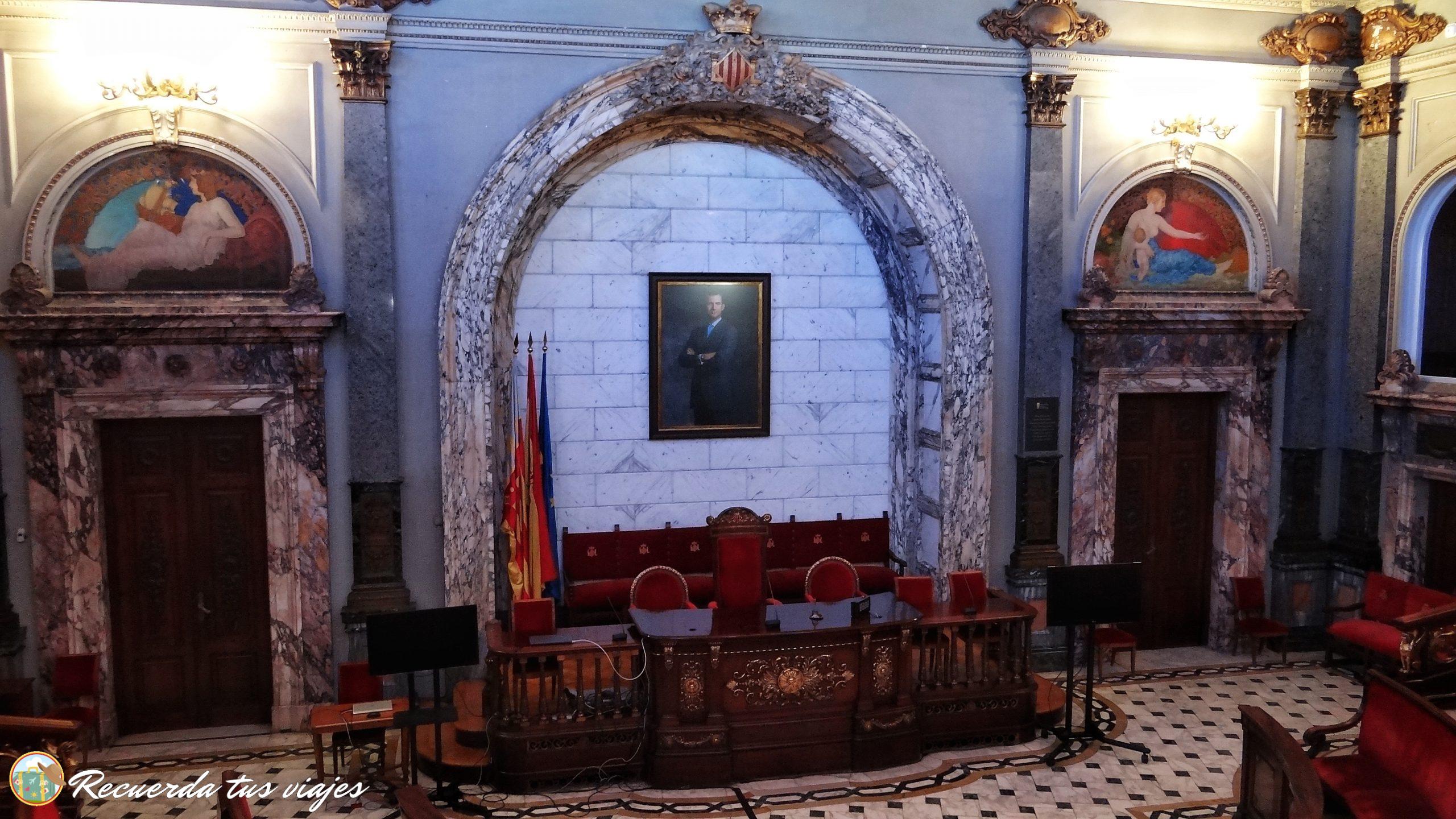 Escapada de 3 días a Valencia - Salón de plenos del ayuntamiento