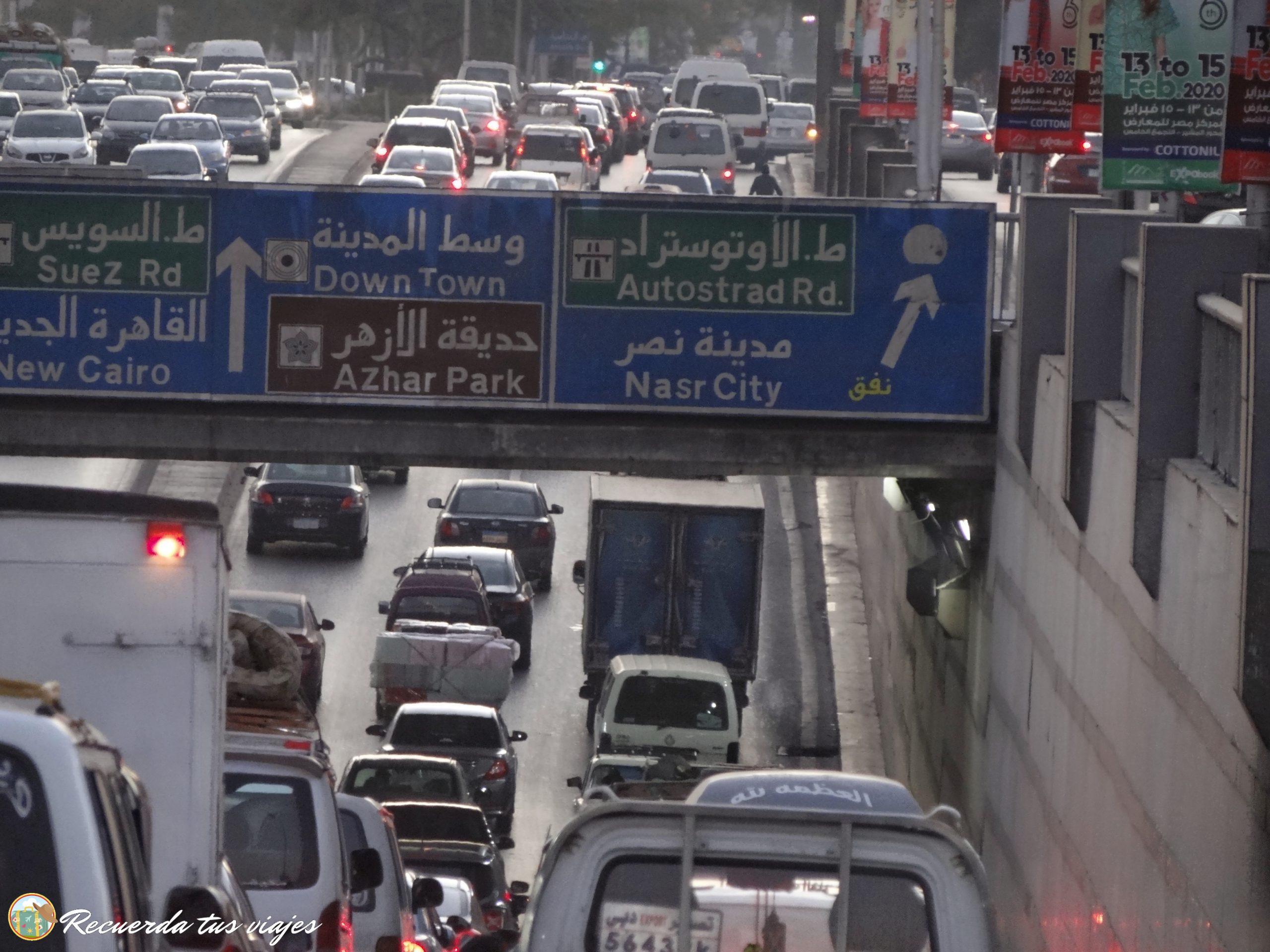 Tráfico en El Cairo