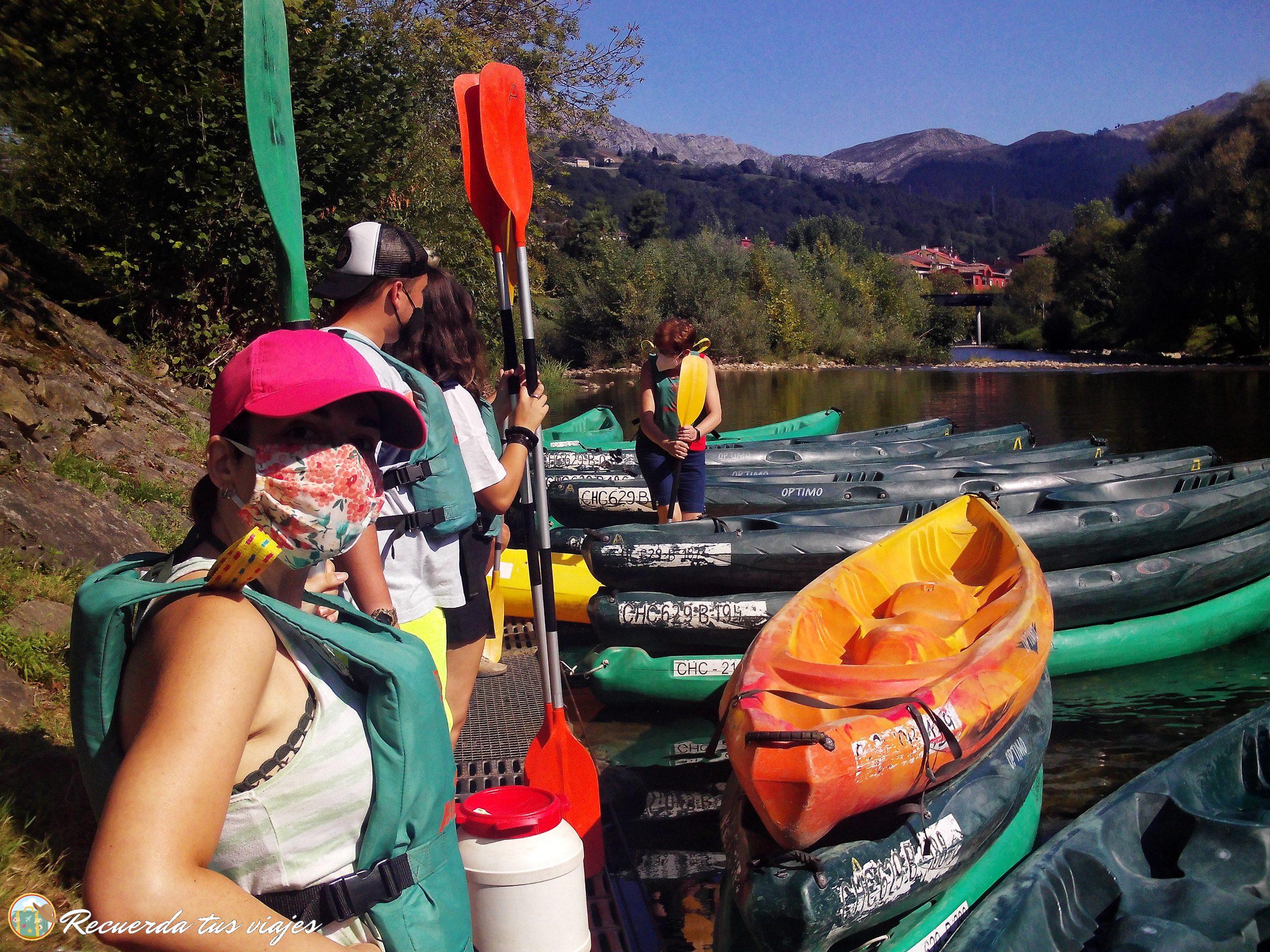 Subida al kayak - Descenso del río Sella en kayak