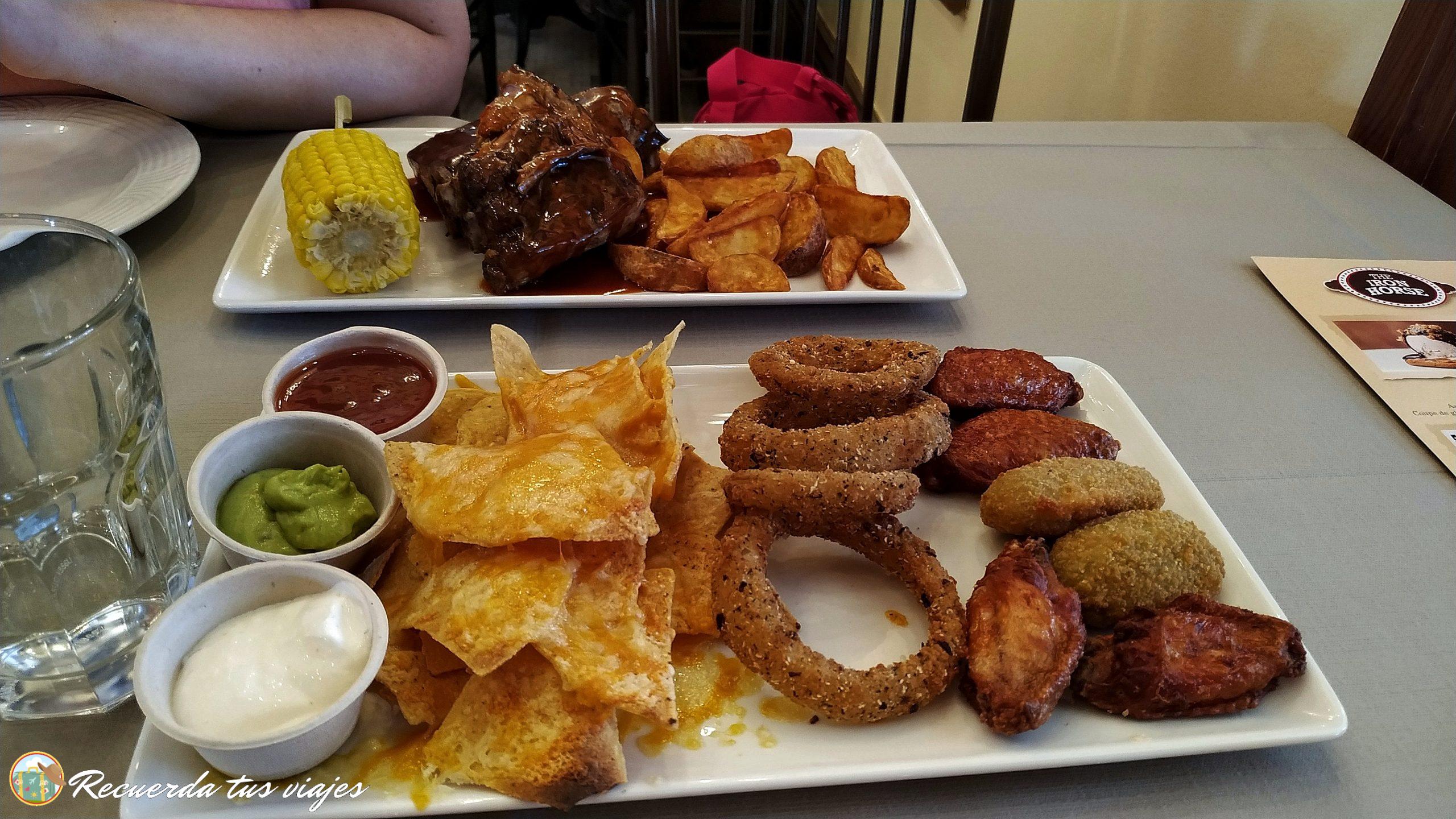 Comida en The Iron Horse