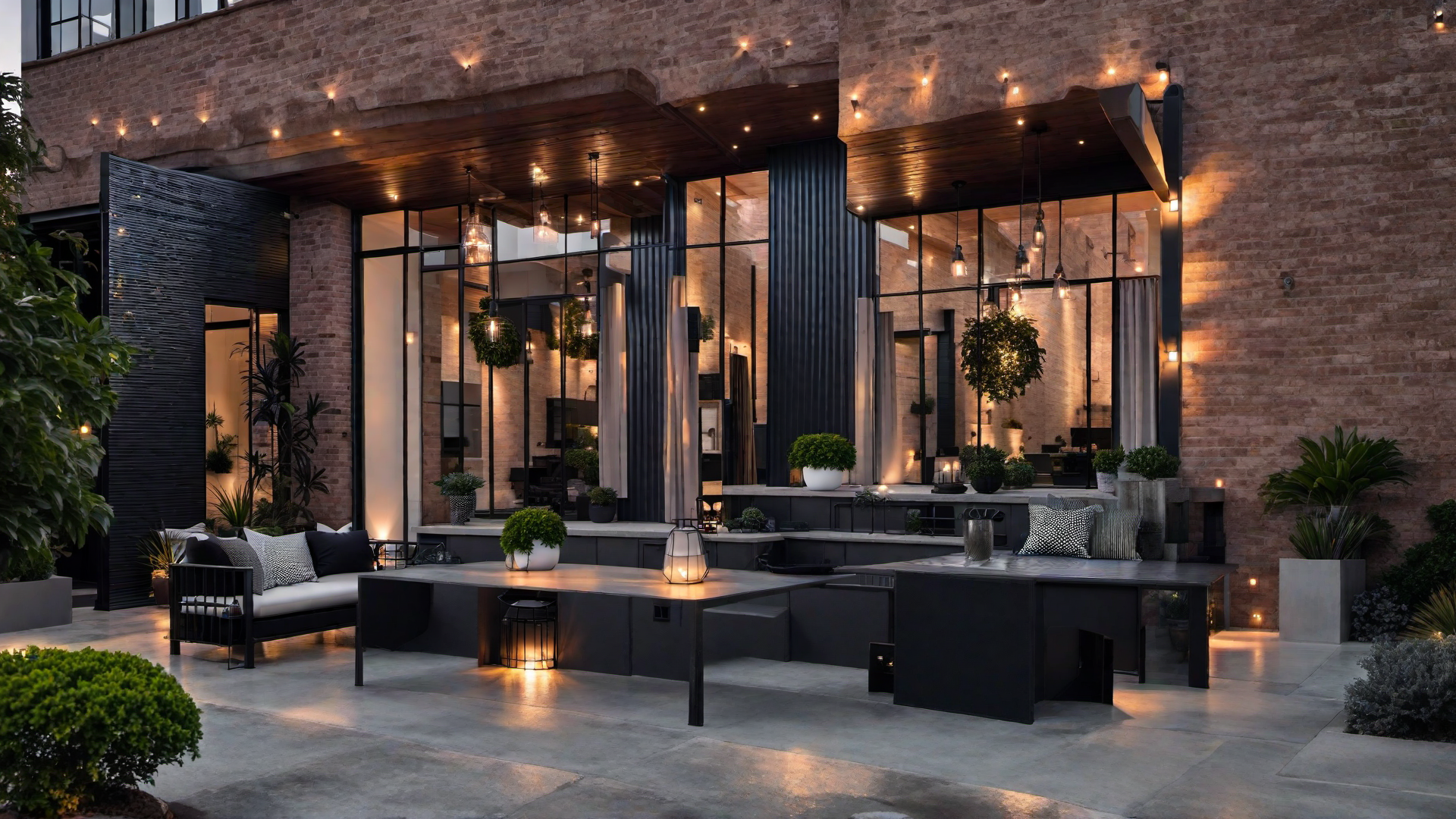 Industrial Lighting: Setting the Mood Outside