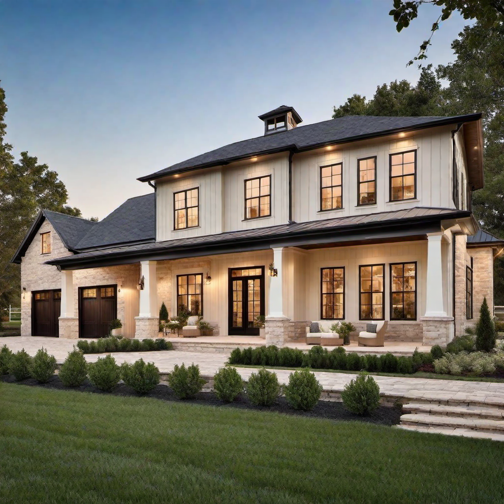 Soothing Beige Farmhouse with Cream Details