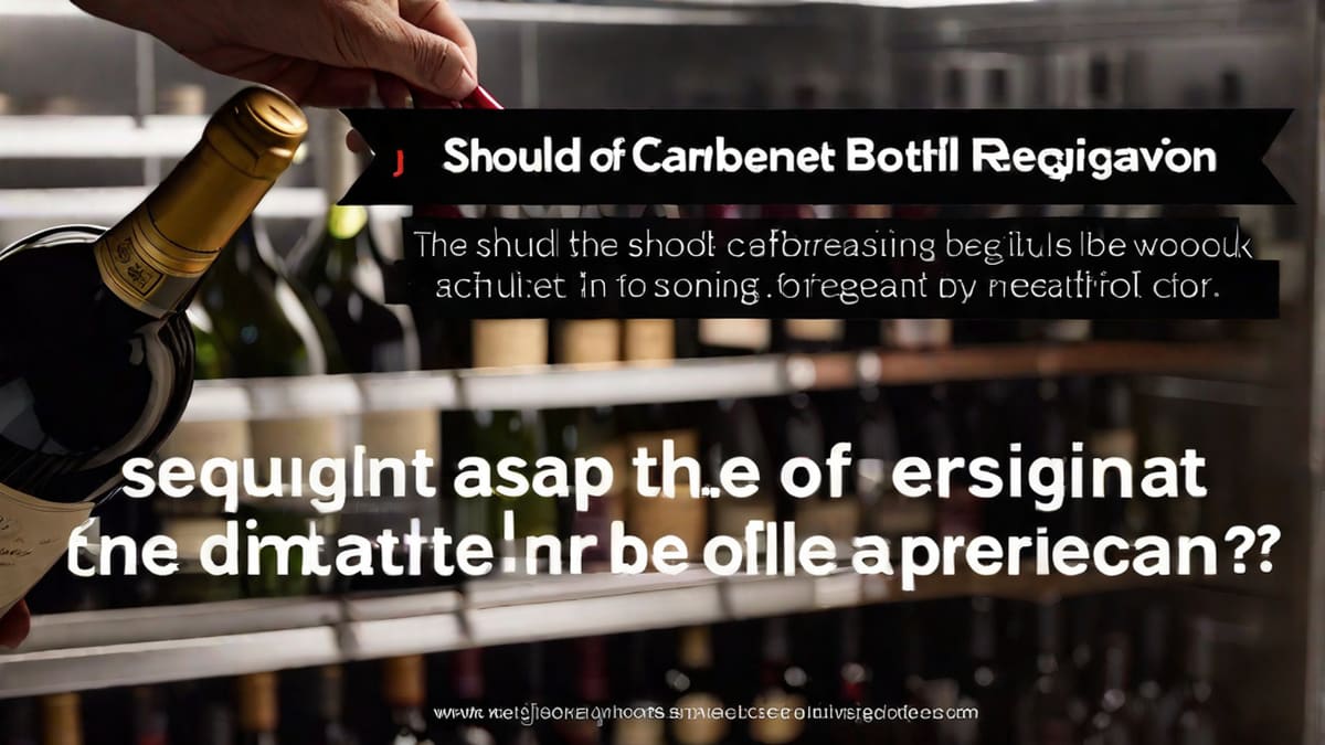 Should Cabernet Sauvignon Be Refrigerated