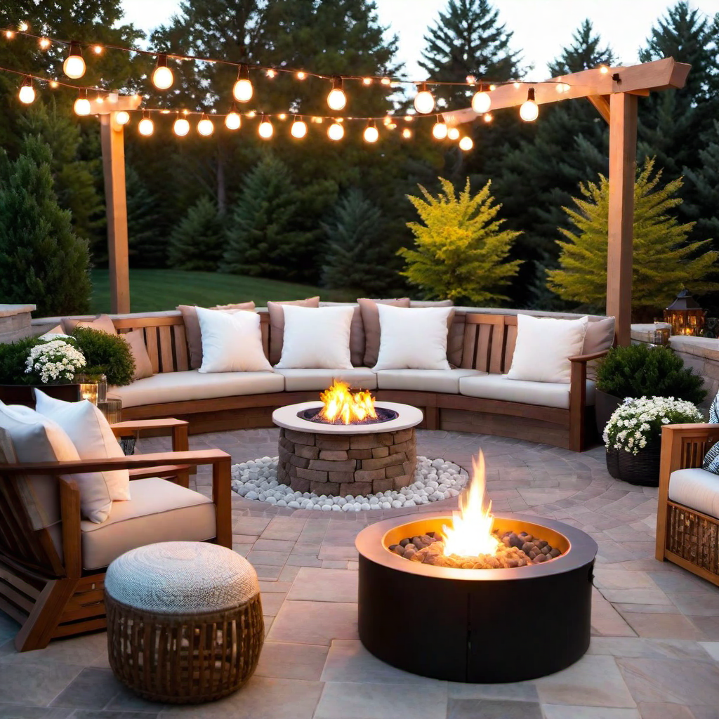 Fire Pit With String Lights: Adding Ambiance with Lighting