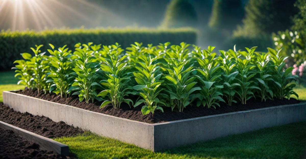 Irrigation and Watering Techniques for Concrete Block Raised Beds