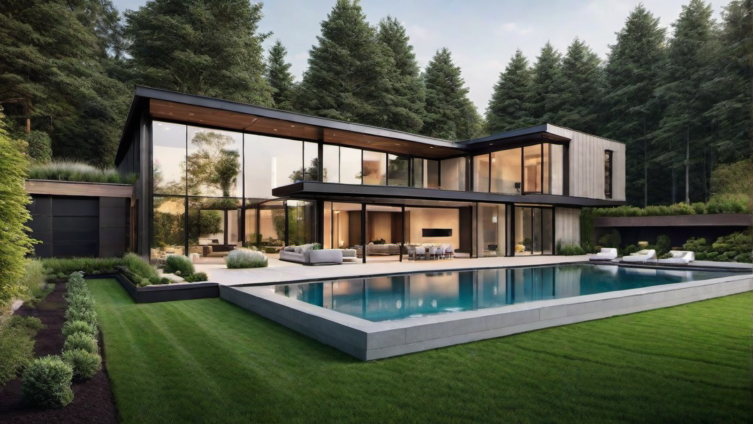 Sleek Lines and Minimalist Design: A Modern Dream Home Exterior