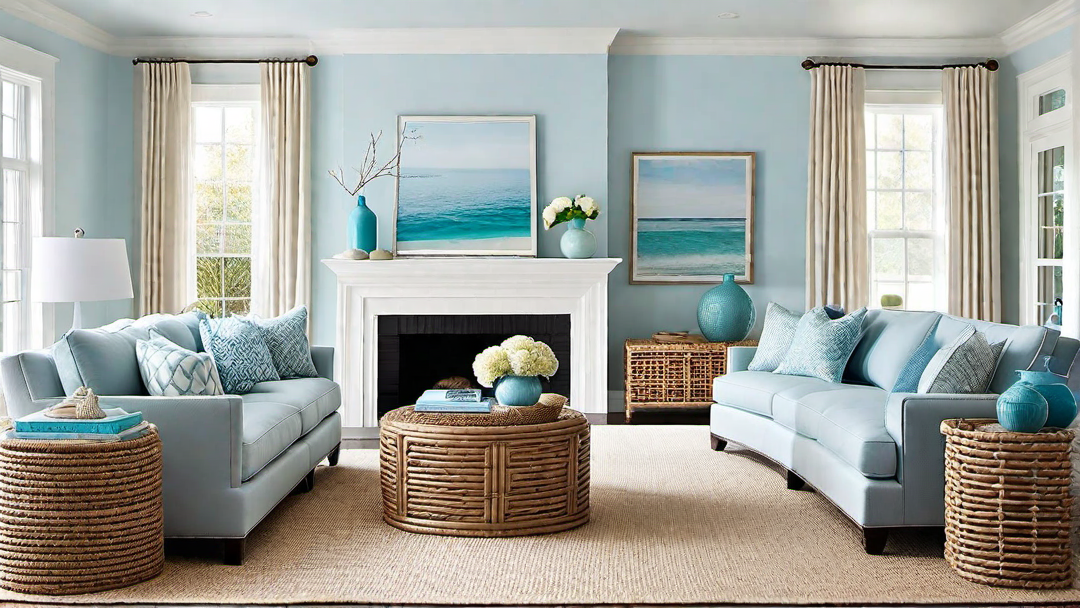 Coastal Contemporary: Relaxed and Airy Living Rooms for Beachy Vibes