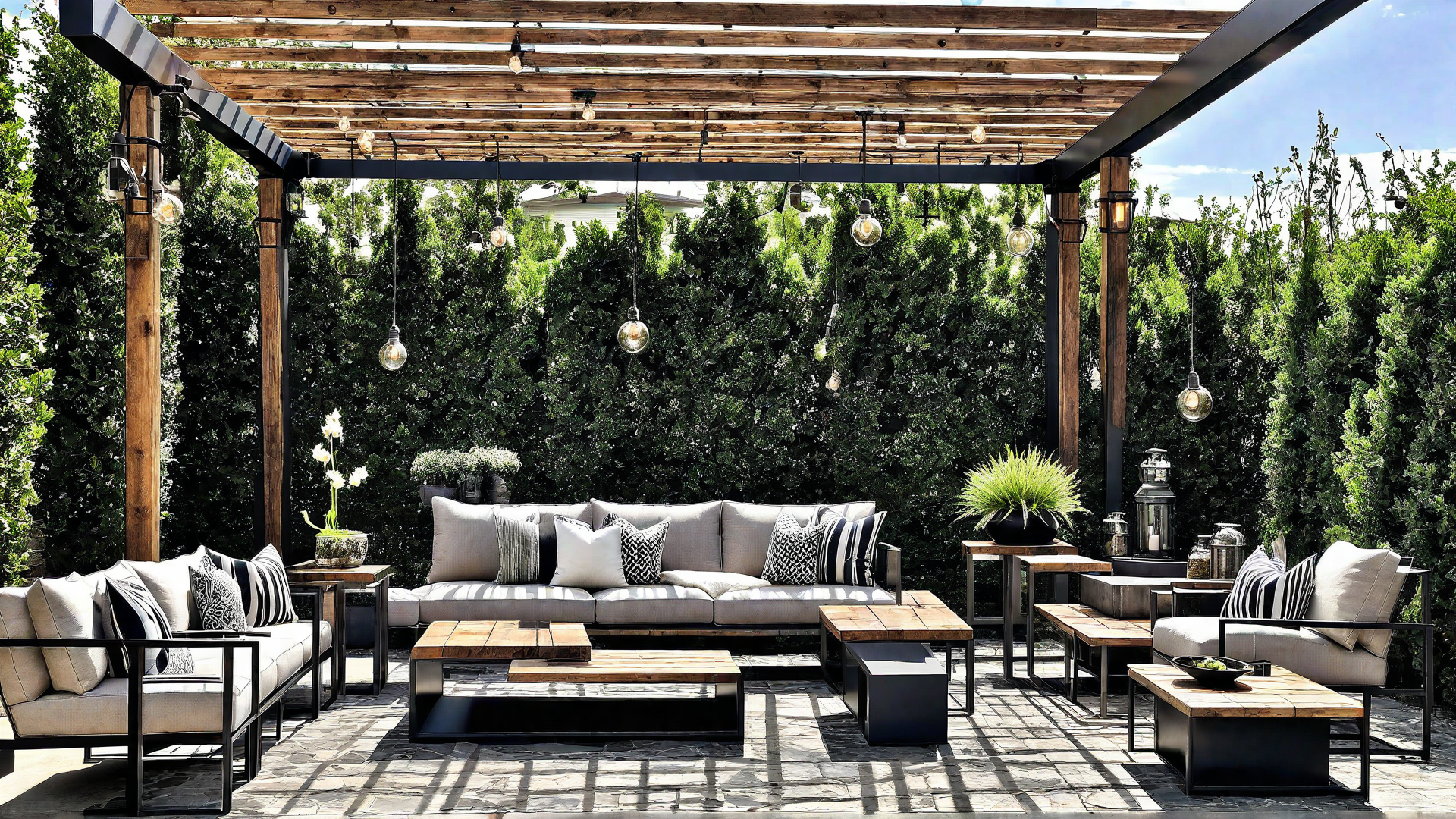 Industrial Chic: Steel and Wood Combination