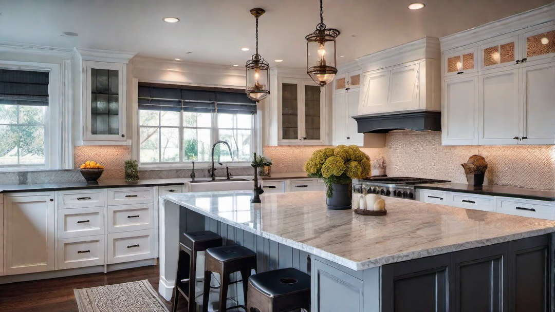 Quaint Comfort: Traditional Kitchen with Pot Filler Faucet