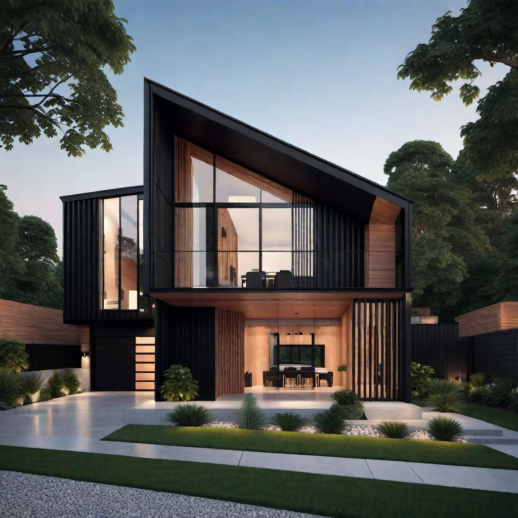 Modern Appeal: The Allure of Black and Cedar Homes