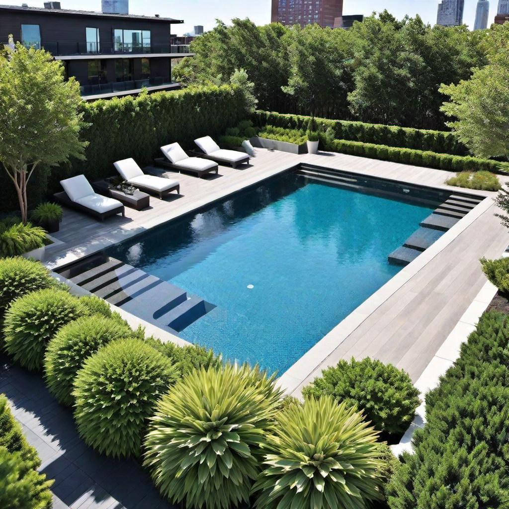 Rooftop Oasis: Pool Landscape Ideas for Urban Spaces