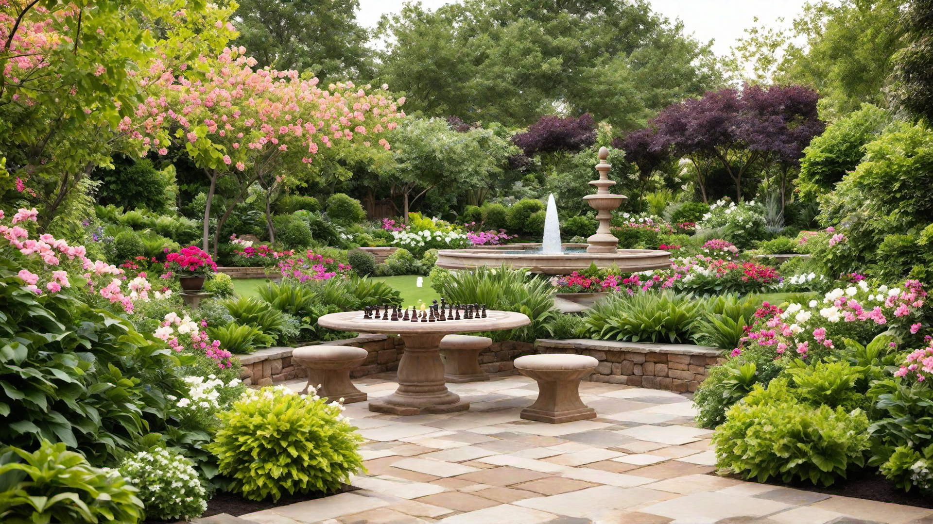 Outdoor Chess or Checkers Set