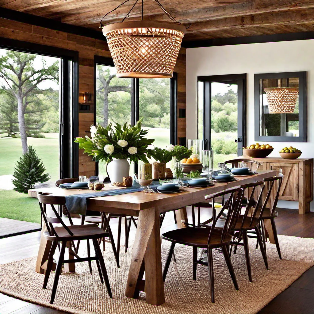 Cabin Dining Room Decor: Gathering Around a Rustic Table