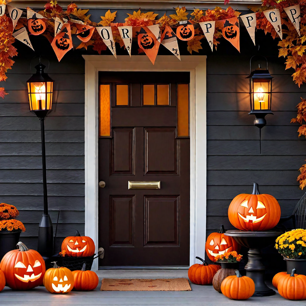 Vintage Vibes: Retro Halloween Front Porch Decor