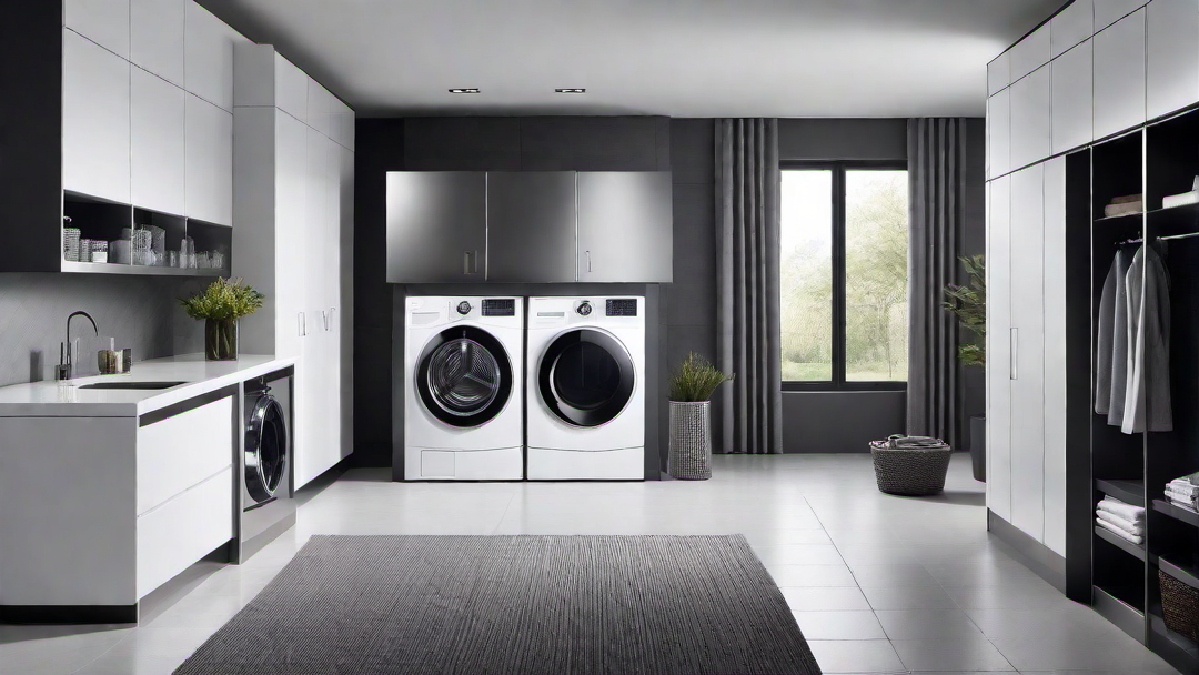 Sleek and Modern: Monochrome Design with Stainless Steel Appliances