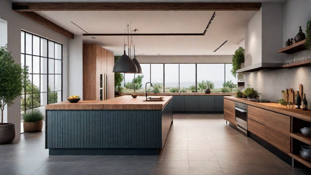 Minimalist Approach: Clean Lines in a Mediterranean Kitchen