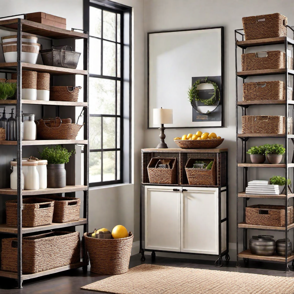Industrial Farmhouse Storage Solutions