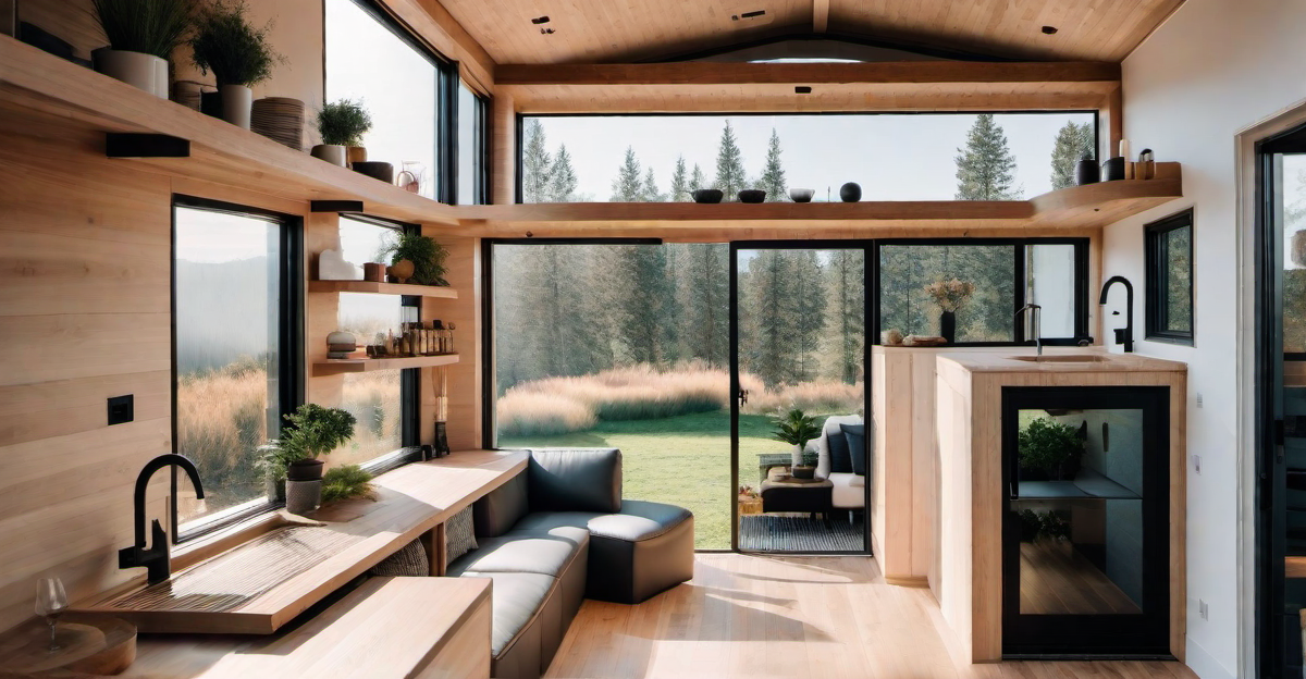 Floating Shelves: Practical and Stylish Storage in Tiny Houses