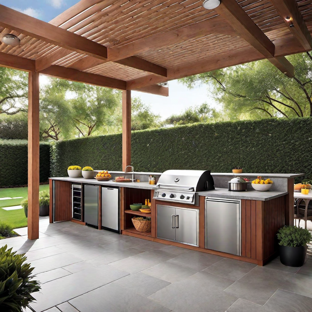 Covered Outdoor Kitchen Designs: Sheltered Spaces for All-Weather Cooking