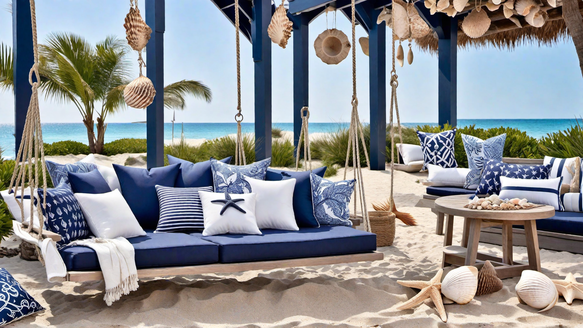 Beach-Themed Patio with Nautical Decor