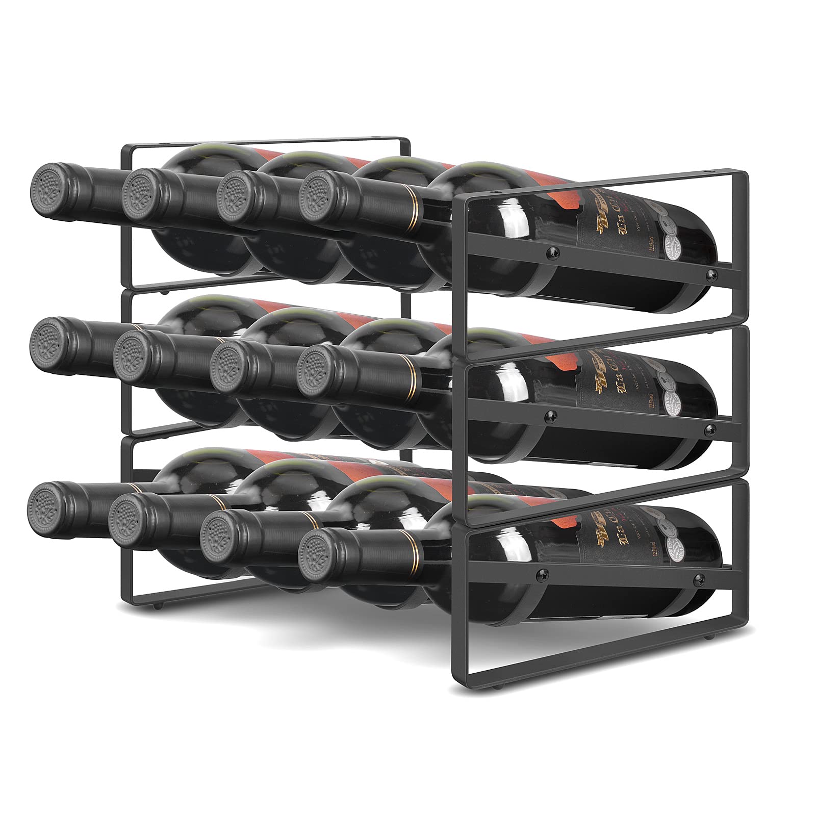 3 Tier Tabletop Stackable Wine Rack