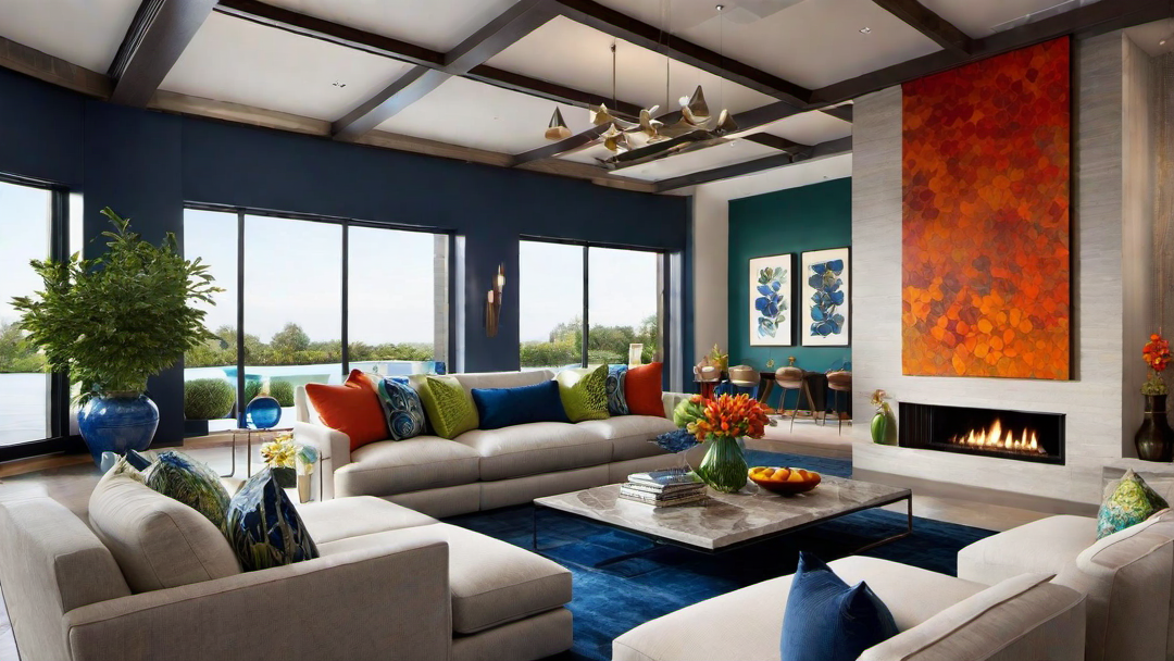 Artistic Expression: Using Colorful Artwork as Focal Points