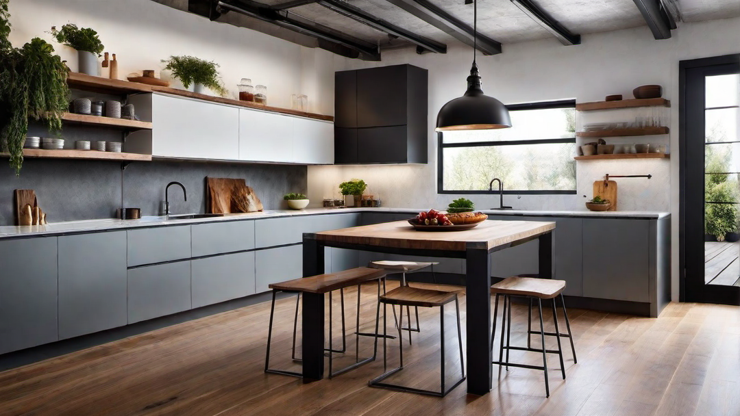 Creative Ways to Define Zones in Open Concept Industrial Kitchens