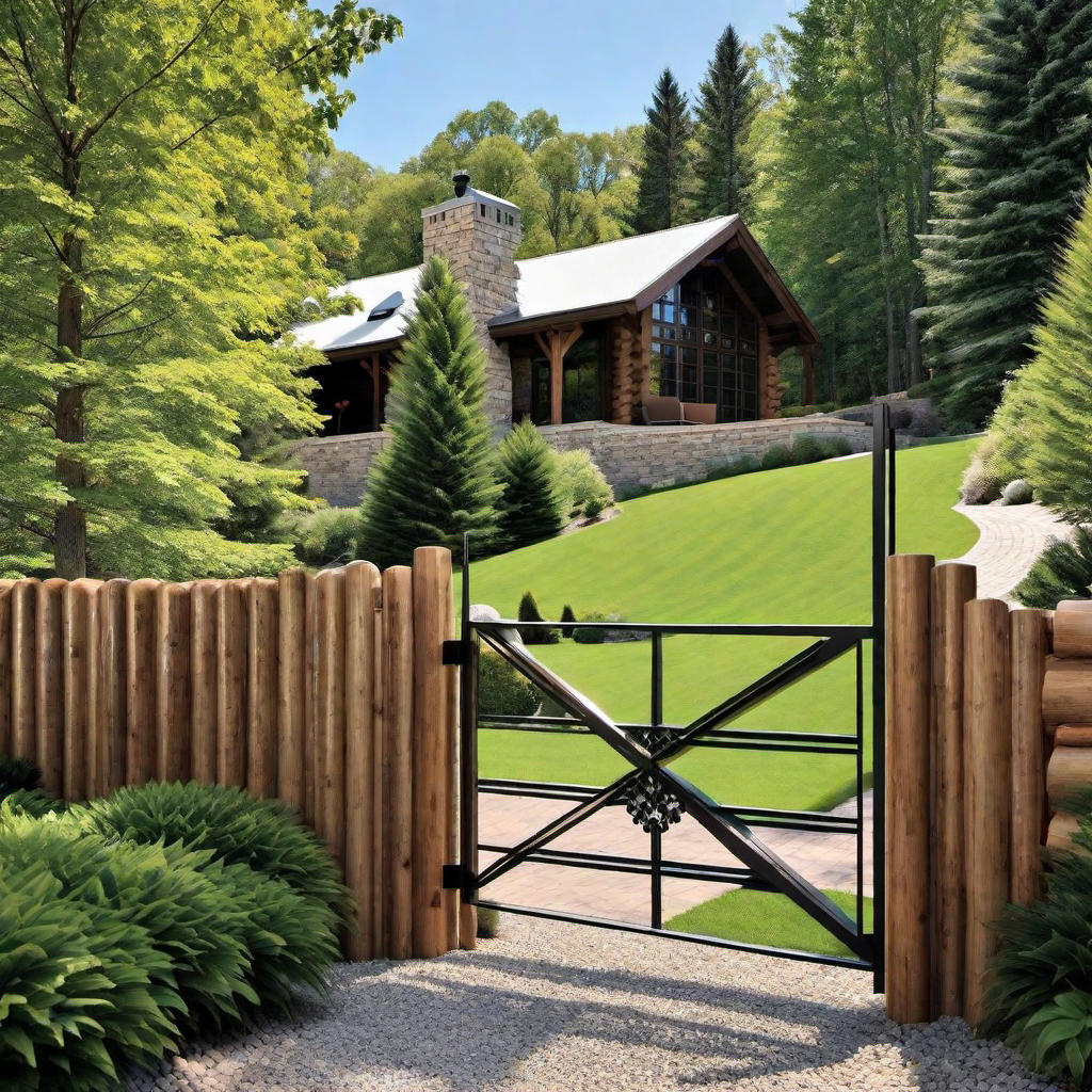 Log Cabin Gates and Fences: Securing the Property