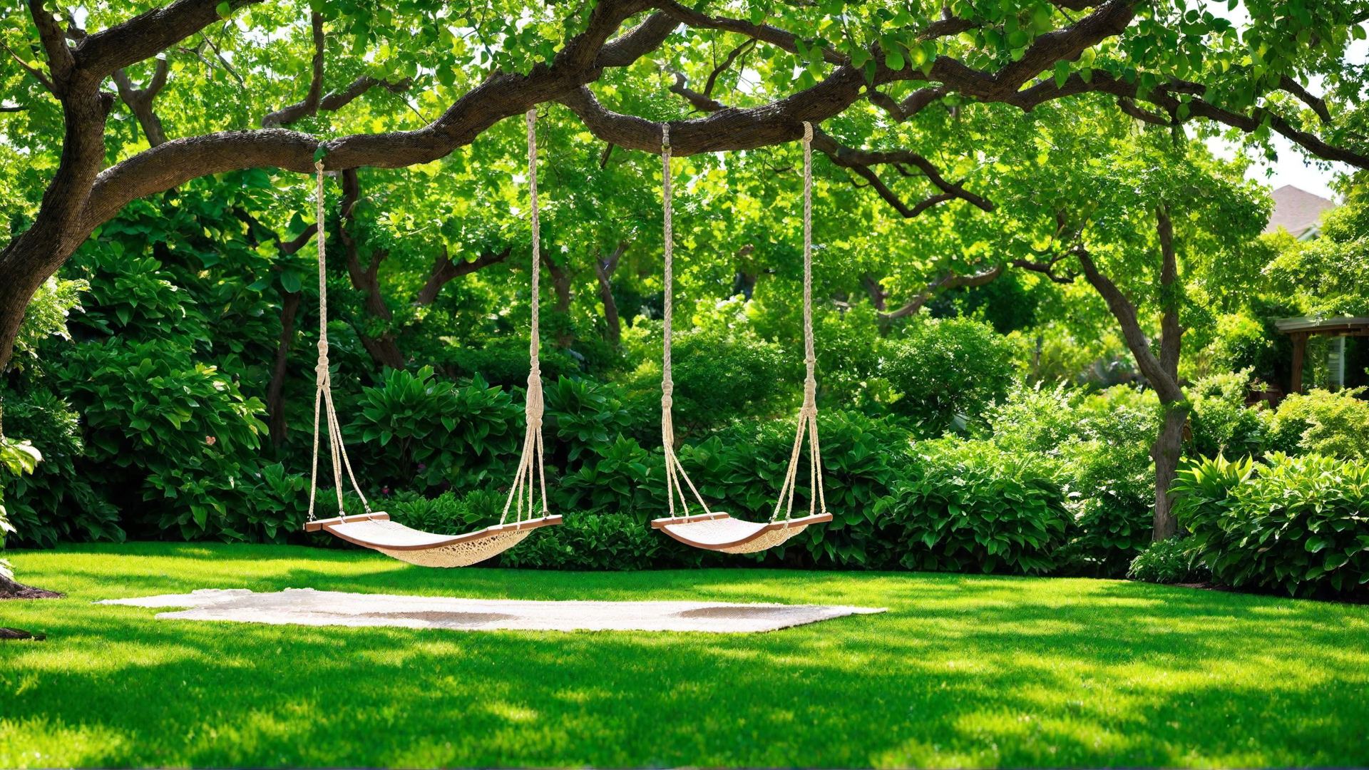 Relaxing Hammock Space in a Shaded Area