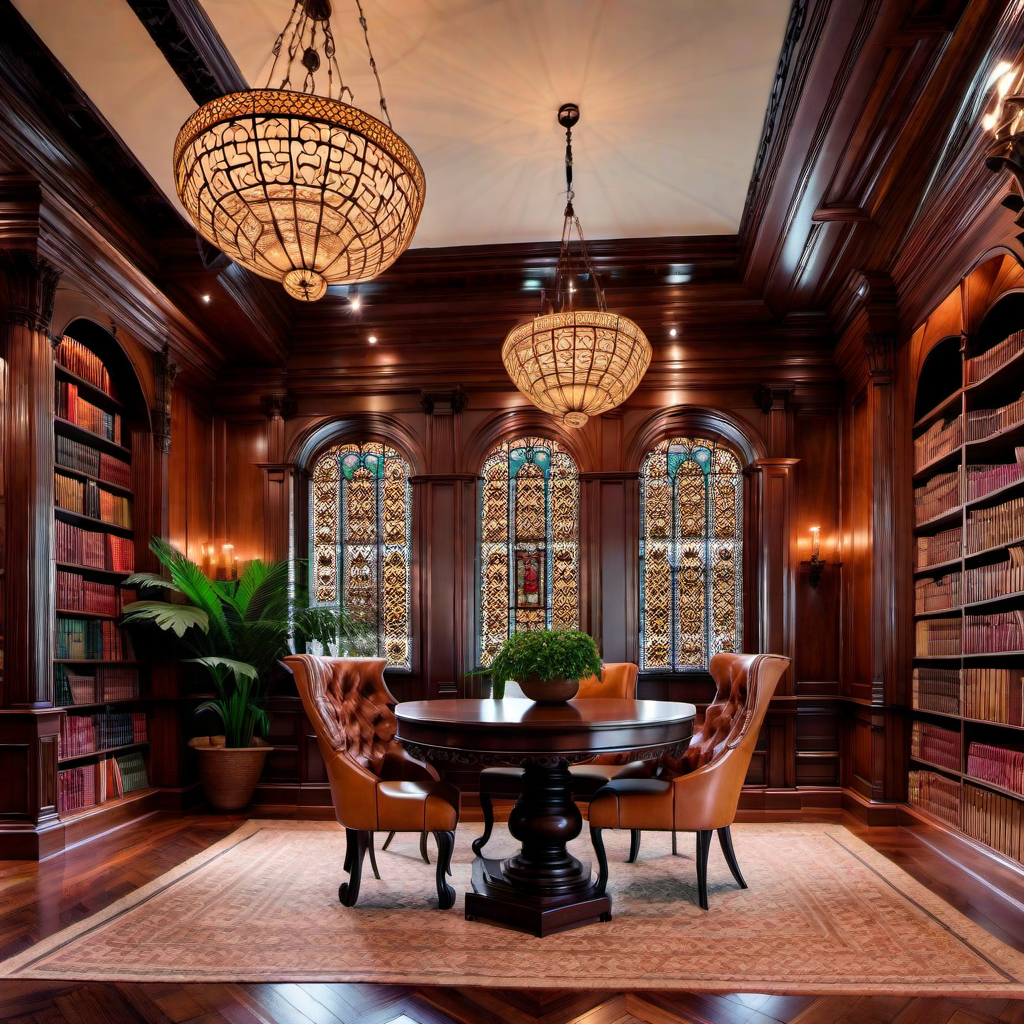 Victorian Inspired Home Libraries