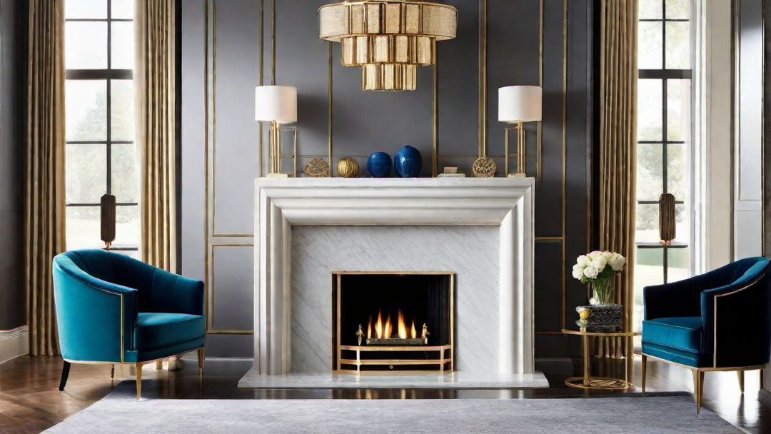Art Deco Fireplace Designs for Great Rooms