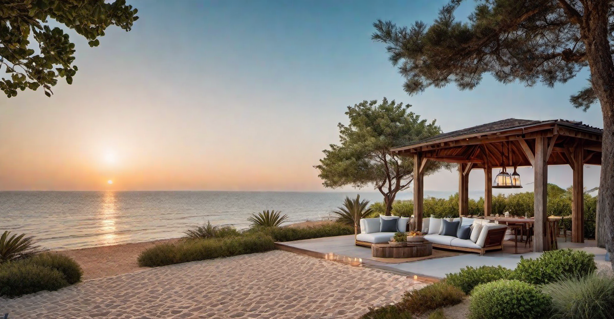 Outdoor Spaces: Beach Resort Amenities with a Farmhouse Feel