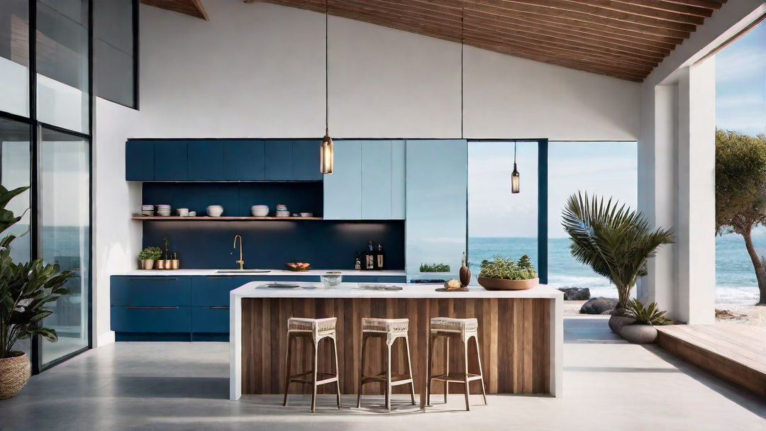 Seaside Bar: Coastal Kitchen with a Beach Bar Aesthetic