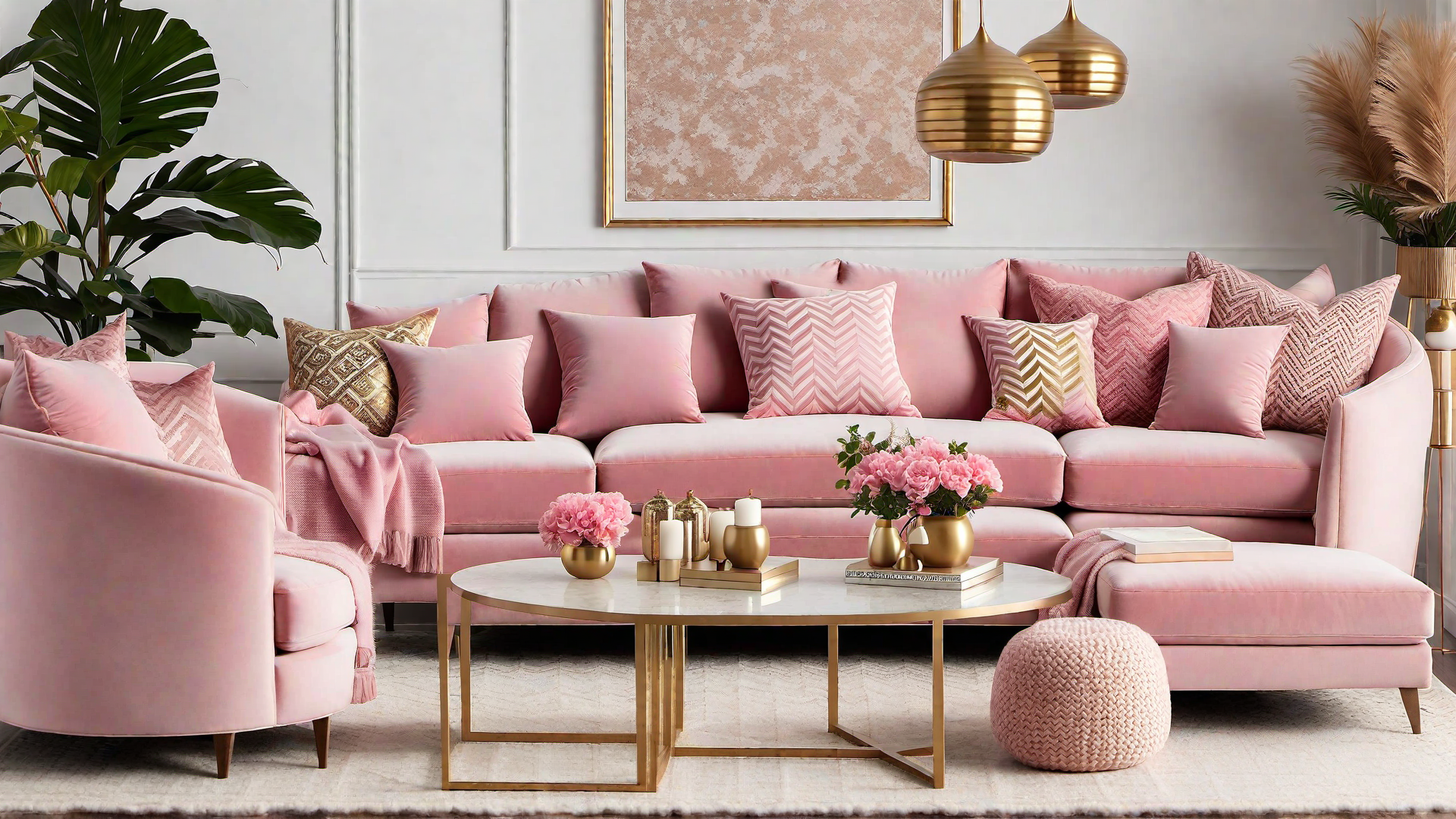 Eclectic Mix: Pink and Gold Home Decor