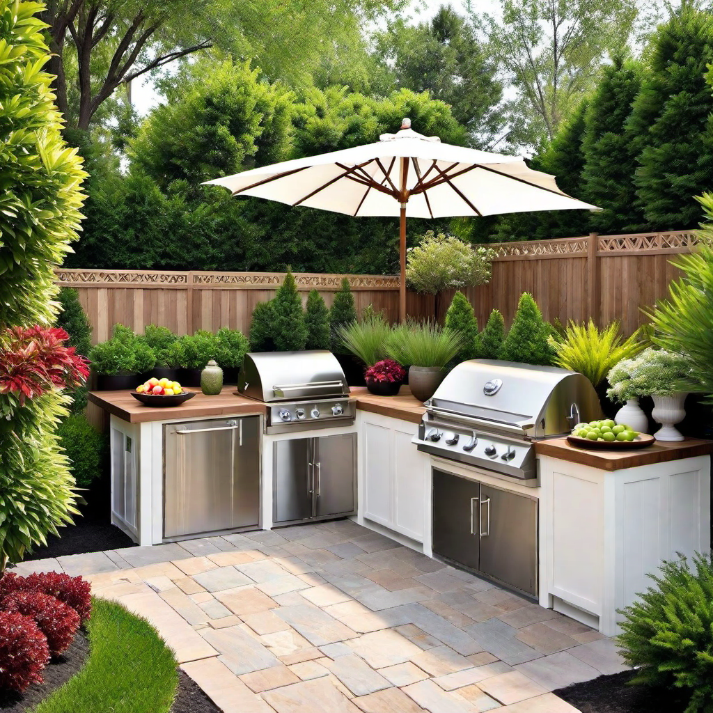 Outdoor Kitchen Oasis: Backyard Landscaping with Outdoor Kitchen