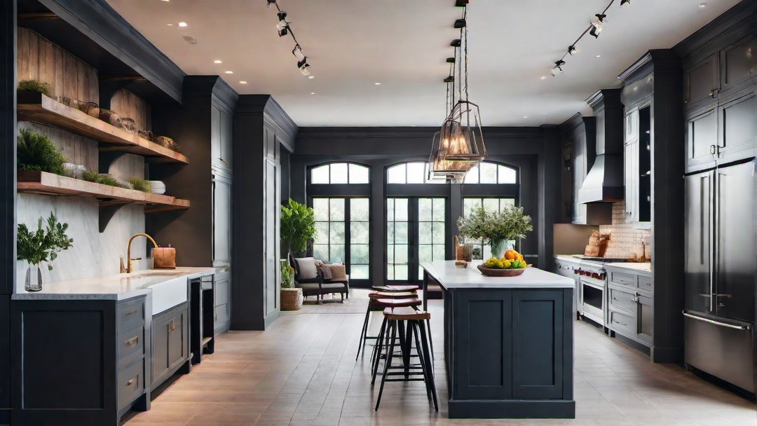 Open Concept: Airy Farmhouse Kitchen Design