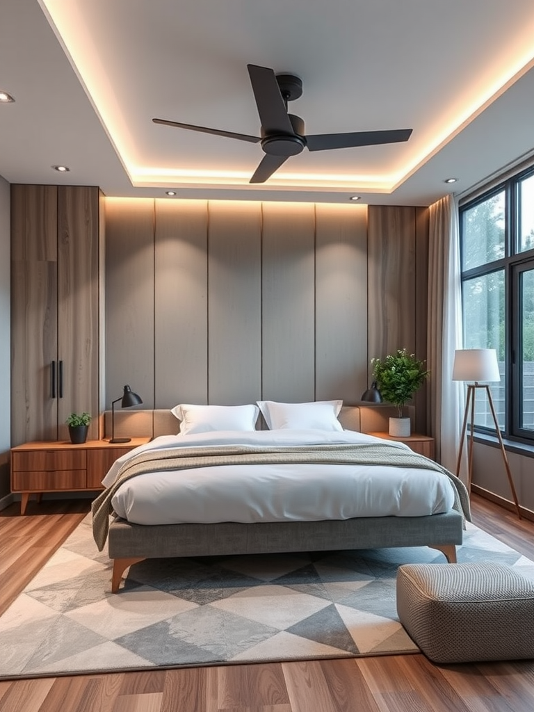 Integrating Smart Technology in Mid-Century Modern Bedroom Design