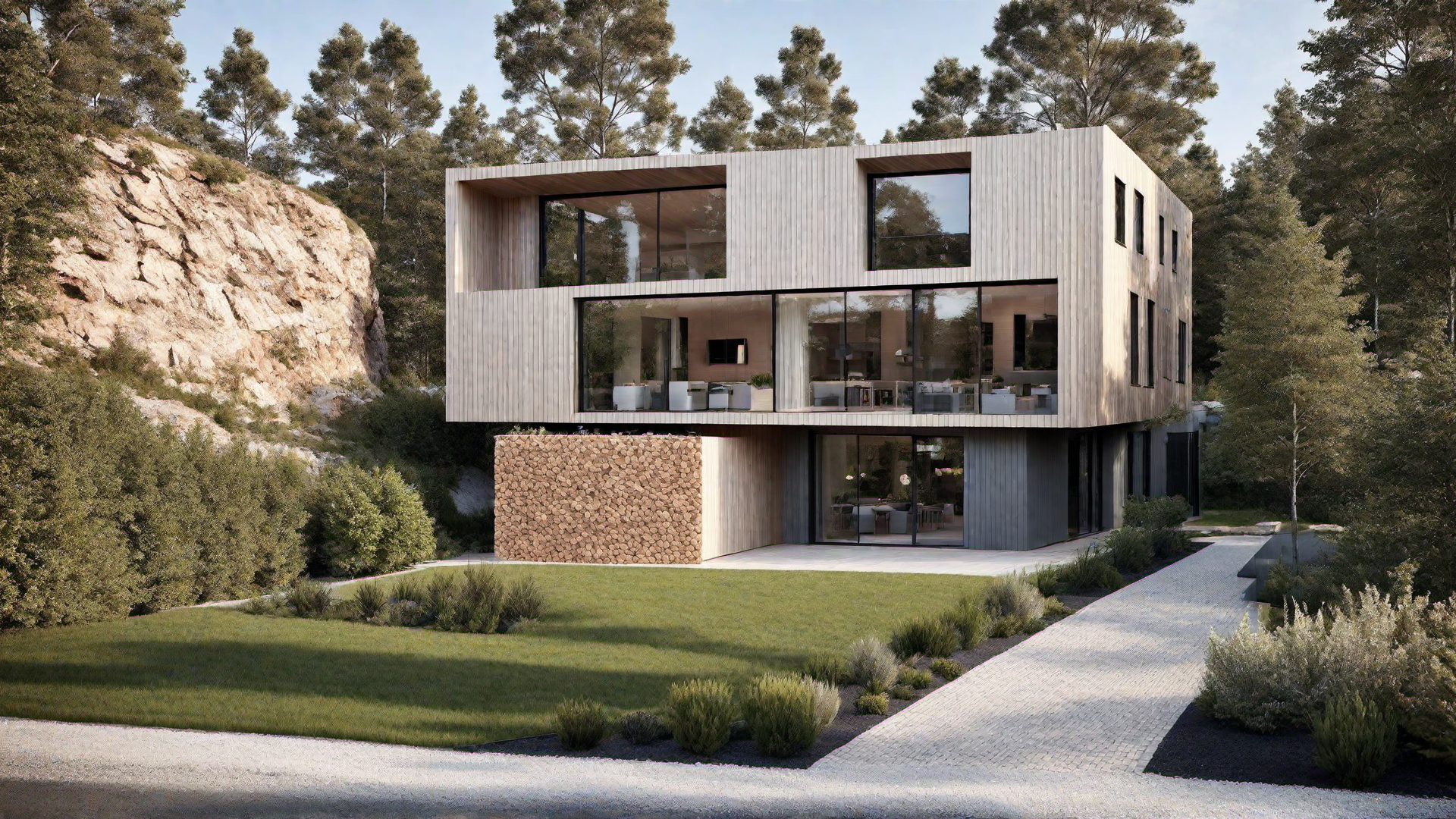 Minimalist Facades: Softening Harsh Lines