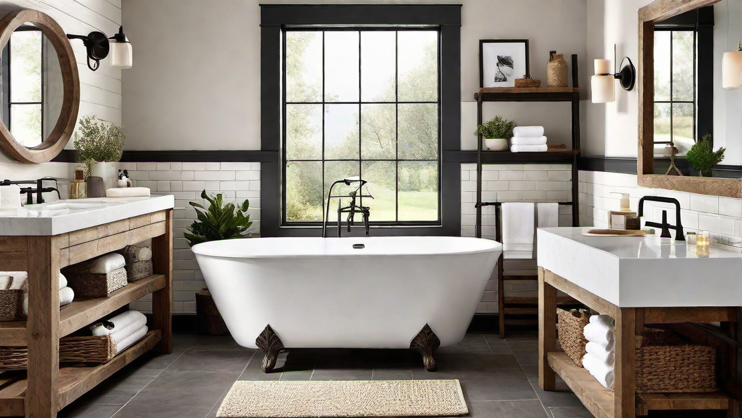 Rustic Charm: Exposed Wood Beams and Shiplap Walls
