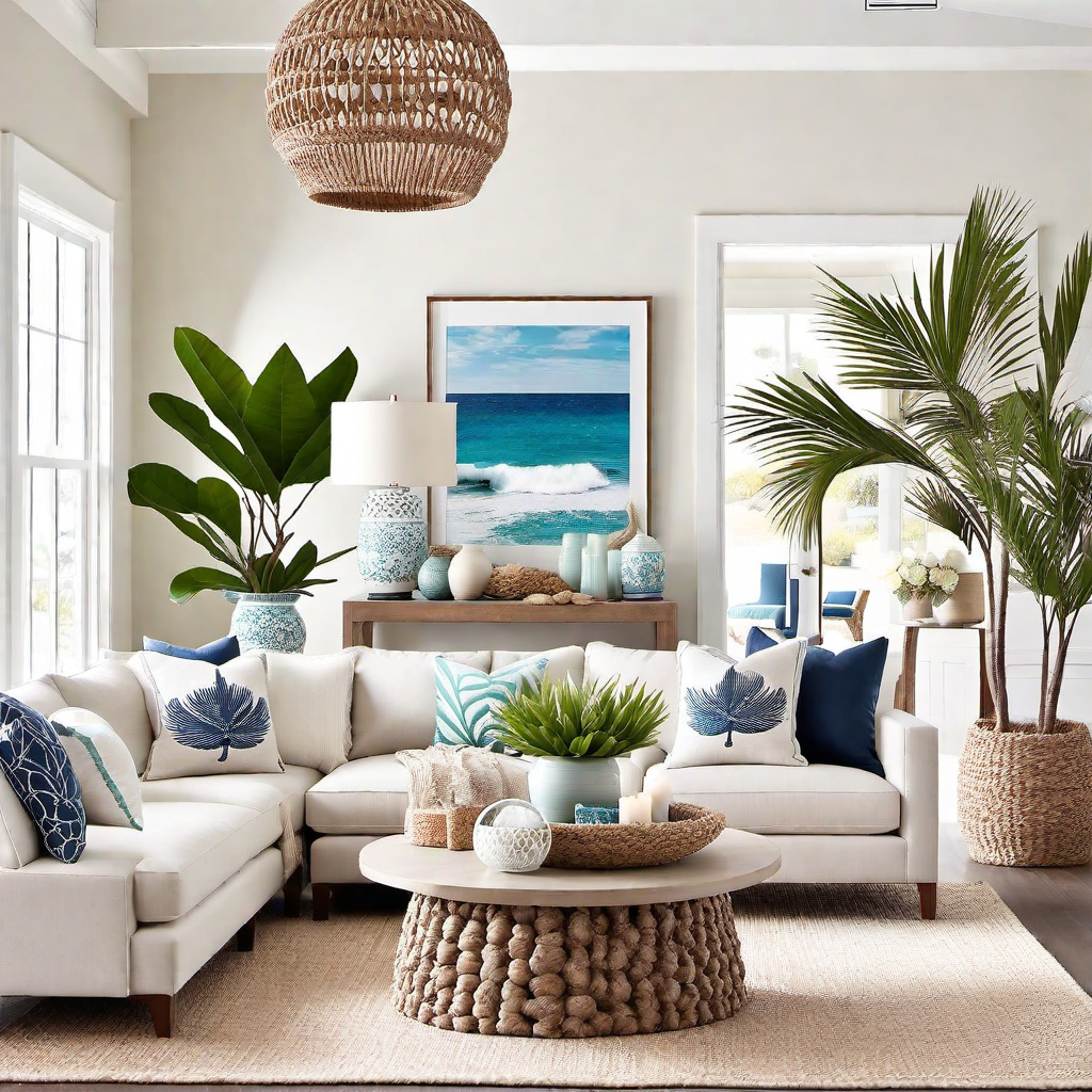 Neutral Coastal Living Room: Bringing Beachy Vibes Indoors