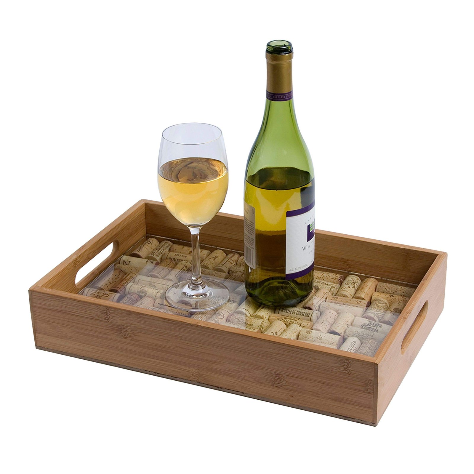 Oenophilia Bamboo Cork Service Tray