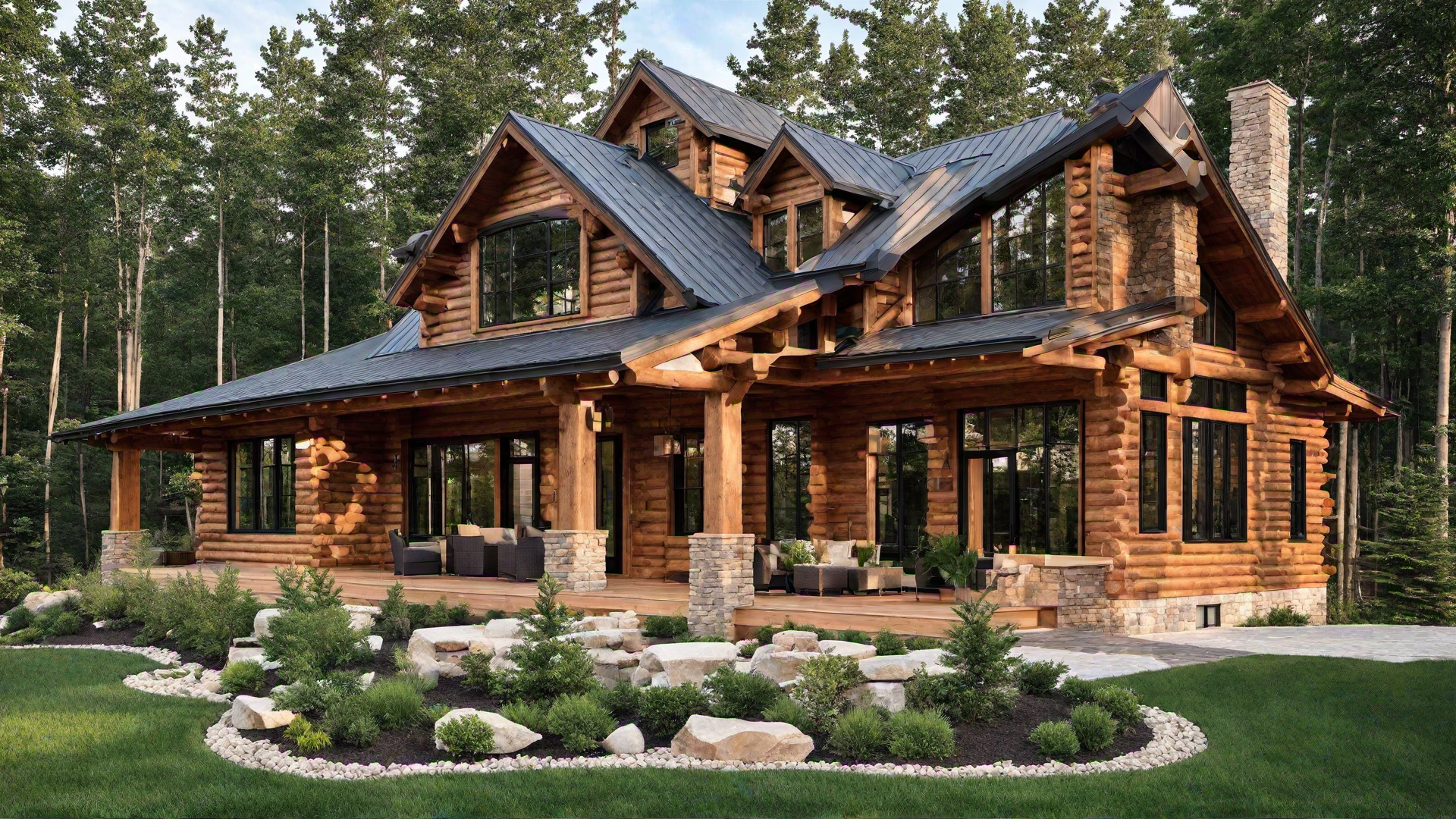 Architectural Harmony: Blending Traditional and Modern in Cabin Exteriors