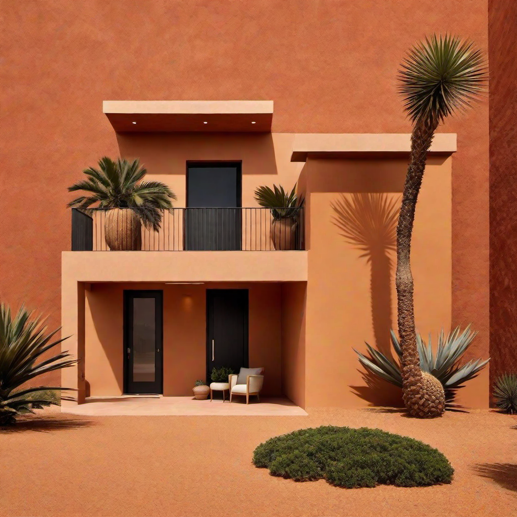 Desert Oasis: Terracotta House Exterior Palette