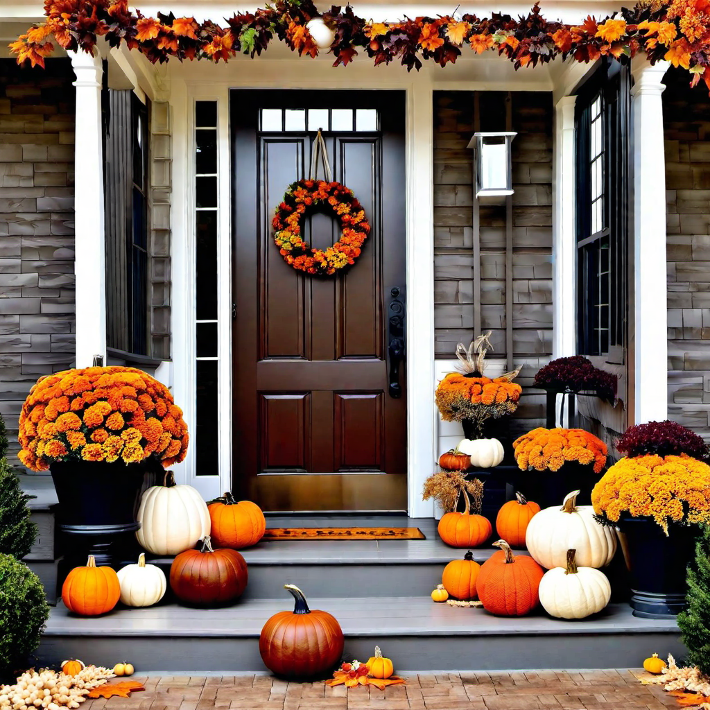 Rustic Charm: Wooden Crates and Pumpkins